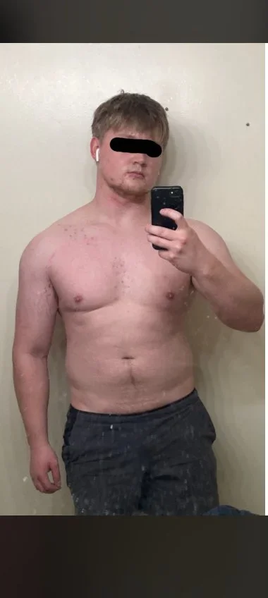 22 to 25 weight loss progress — before and after photo — Bodybuilding on GlowUps